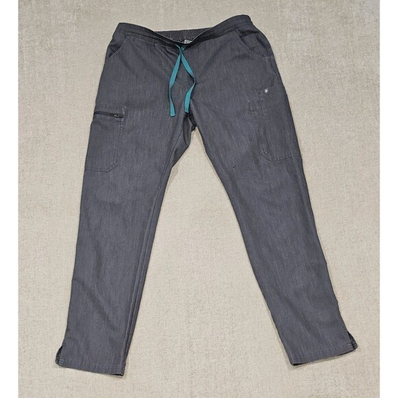 FIGS Technical Collection Pants Womens Medium Straight Leg Cargo Scrub Workwear - Picture 1 of 7